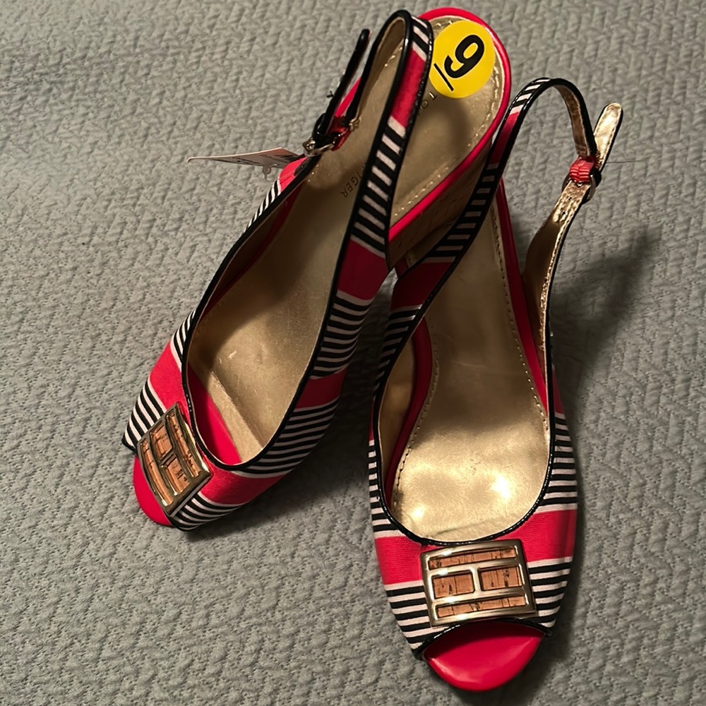 Tommy Hilfiger Patriotic Wedge Heels 🇺🇸 - Picture 1 of 11